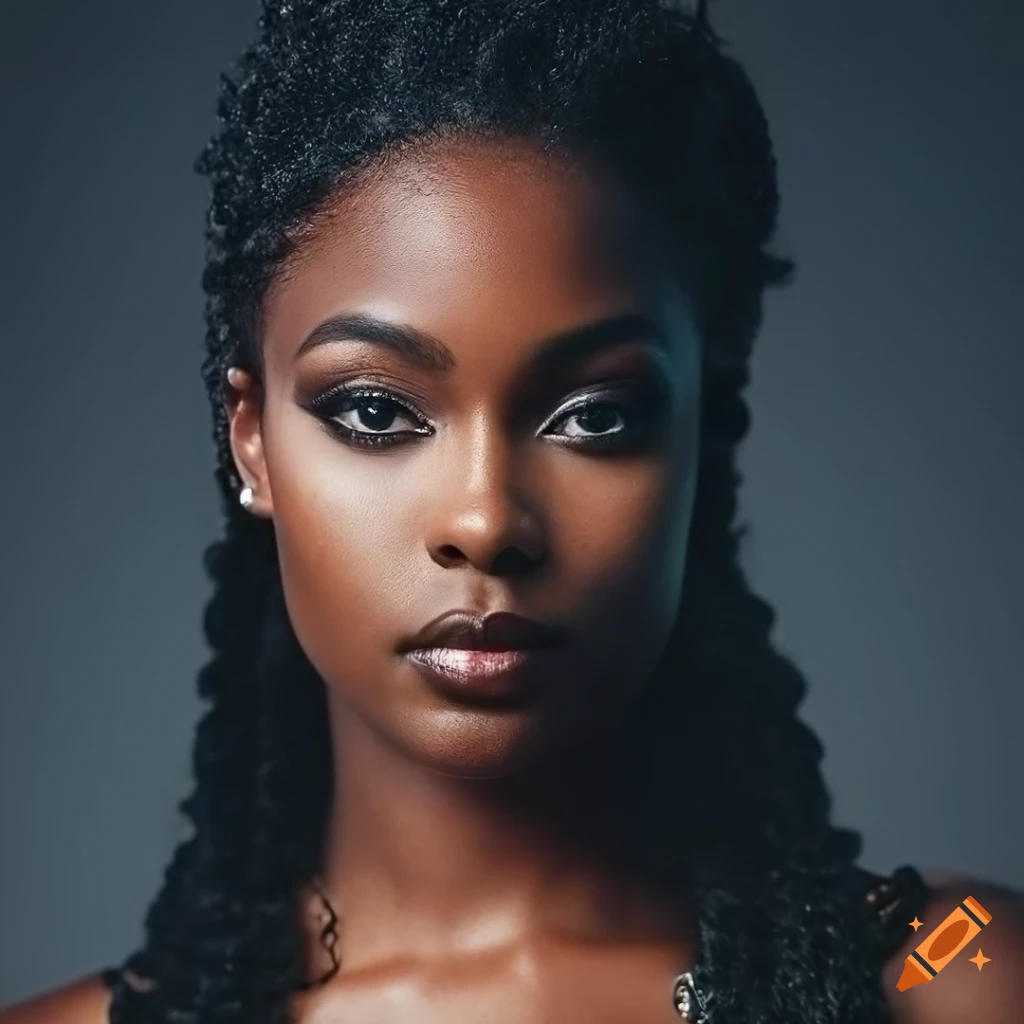 Beautiful woman of color portrait